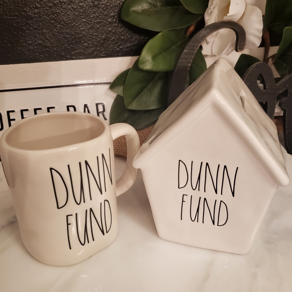 ♡RAE DUNN♡ Bank & matching mug NWOT